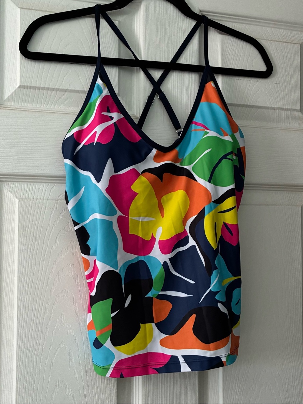 Nautica tropical floral tankini top